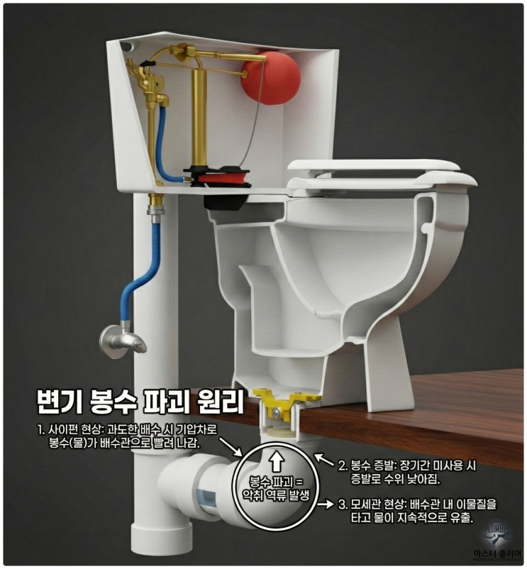 변기 물빠짐과 냄새(악취) 문제! 원인과 해결방법 총정리