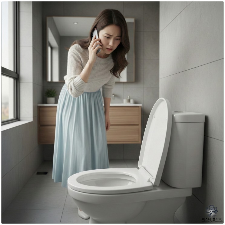 빌라 변기 봉수파괴 — 원문 4페이지 사진