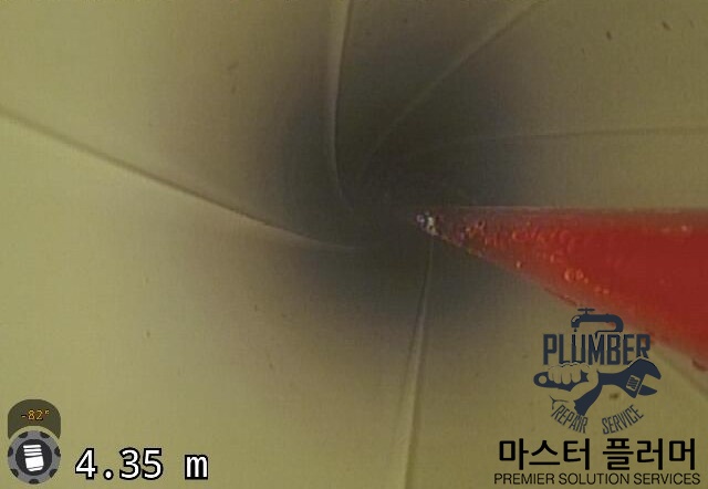 용인 아파트 변기 봉수파괴 — 내시경으로 확인하며 오물 제거